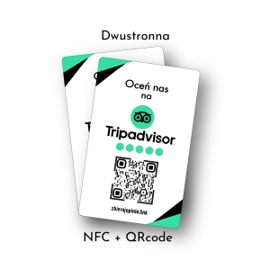 Karta NFC z QRcode Tripadvisor