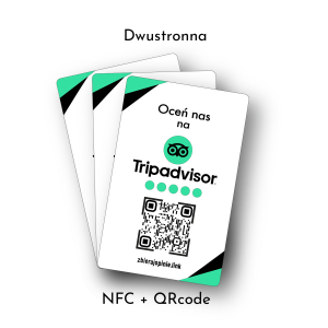 Karta NFC z QRcode Trapadvisor